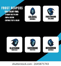 Grim Reaper Mascot Logotipo Pacote