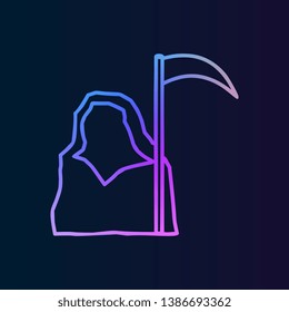 Grim reaper nolan icon. Simple thin line, outline vector of halloween icons for ui and ux, website or mobile application