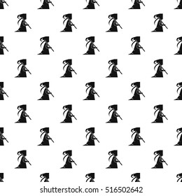 Grim reaper pattern. Simple illustration of grim reaper vector pattern for web