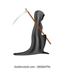 Grim reaper with scythe