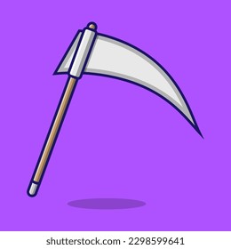 Dibujo del vector ax de paro de la parrilla de la parrilla. Estilo de caricatura de icono plano