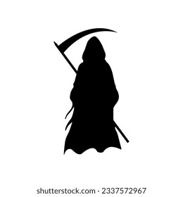 Ilustración vectorial de la silueta de Grim Reaper