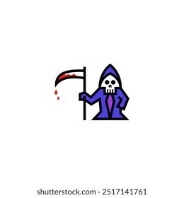 Diseño de logotipo simple de la parca.