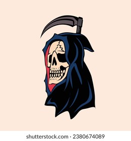 The Grim Reaper Skull Face 