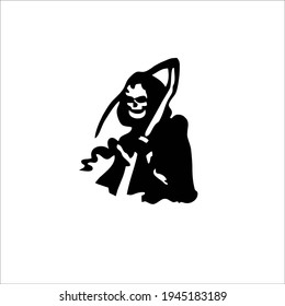 Grim Reaper Symbol. Tattoo Design. Vector Illustration.