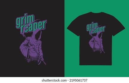 grim reaper t shirt design