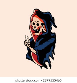 Grim Reaper Tattoo Old School