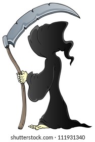 Grim reaper theme image 1 - vector illustration.