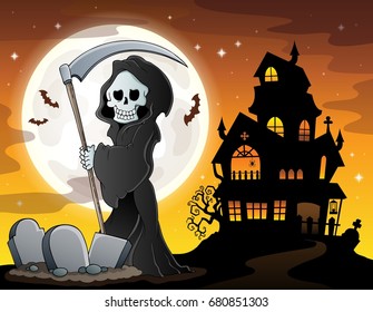 Grim reaper theme image 6 - eps10 vector illustration.