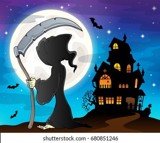 Grim reaper theme image 8 - eps10 vector illustration.