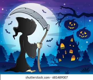 Grim reaper theme image 9 - eps10 vector illustration.
