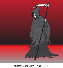 grim reaper vector cartoon