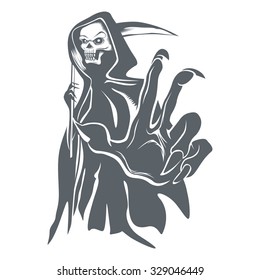 Grim Reaper Vector Halloween Creepy Dead Ghost