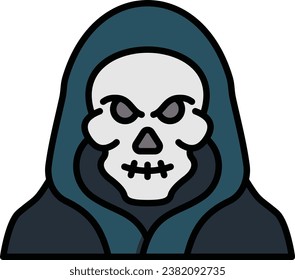 Grim Reaper vector icon. Can be used for printing, mobile and web applications.