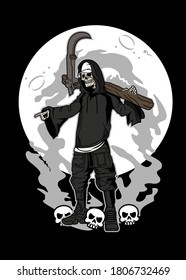 The Grim Reaper vector illustration