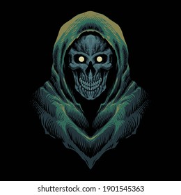 The Grim Reaper Vector Illustration