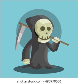 grim reaper vector illustration design