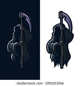 grim reaper/angel of death esport gaming mascot logo template