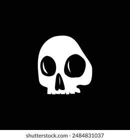 Grim Skull Logo Symbolizing Mystery and Danger