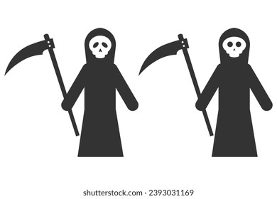 grim symbol reaper icon. Dead symbol vector ilustration.