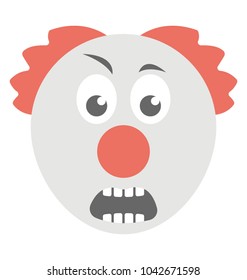 
Grimacing expression via emoticon
