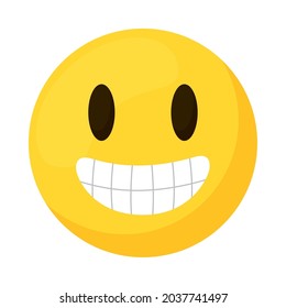 grimacing face emoji on white background