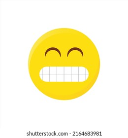 Grimacing Face expression. EPS 10.