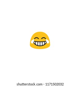 Grimacing Face with Tears Vector Illustration