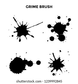 grime brush vector