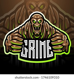 The grime esport mascot logo