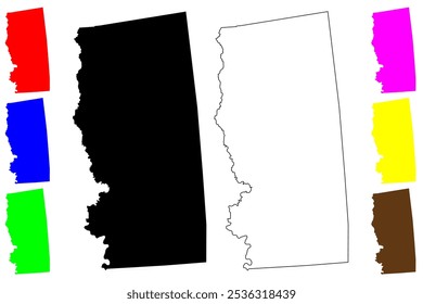 Grimes County, Texas (Counties in Texas, United States of America,USA, U.S., US) map vector illustration, scribble sketch Grimes map