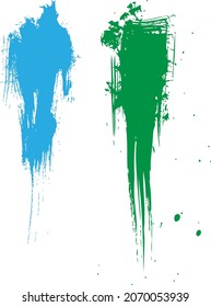 Grimey brush strokes set two