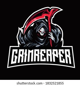 grimreaper esport mascot logo design