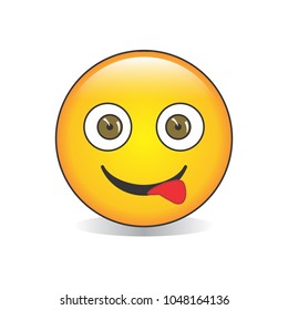 Grin Isolated Emoji Vector