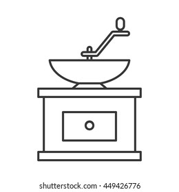 Grind machine coffee icon