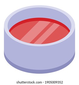 Grinded meat icon. Isometric of grinded meat vector icon for web design isolated on white background