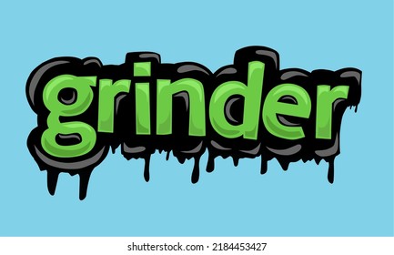 GRINDER background writing vector design very cool and simple