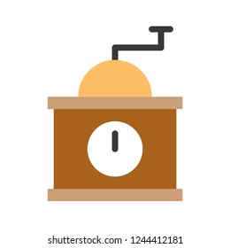 grinder or chopper, restaurant related editable flat design icon.