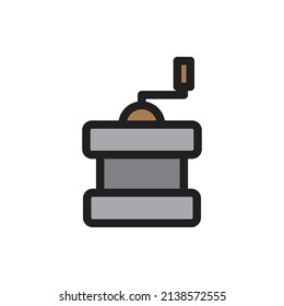 grinder coffee icon for website, presentation symbol