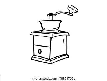 grinder coffee vector icon