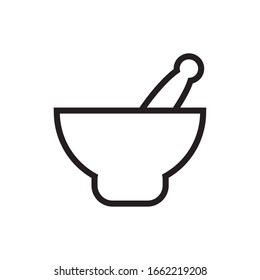 grinder and cup spa line style vector illustration design
