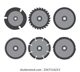 Grinder disc blade circular cutting machine gear vector