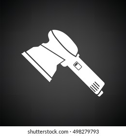 Grinder icon. Black background with white. Vector illustration.