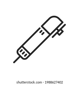 grinder icon designed in line vector illustration style