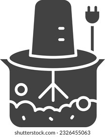 Grinder Icon image. Suitable for mobile application.
