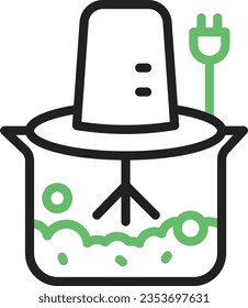 Schleifersymbol. Geeignet für mobile Anwendungen.
