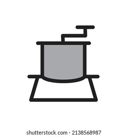 grinder icon for website, presentation symbol