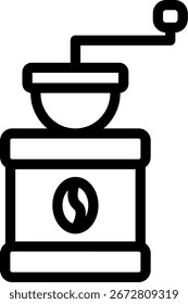 Desenho do vetor do ícone da linha de amolador