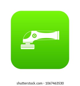 Grinder machine icon digital green for any design isolated on white vector illustration