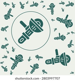 Grinder Tool trendy vector illustration in flat style beauteous background.eps
